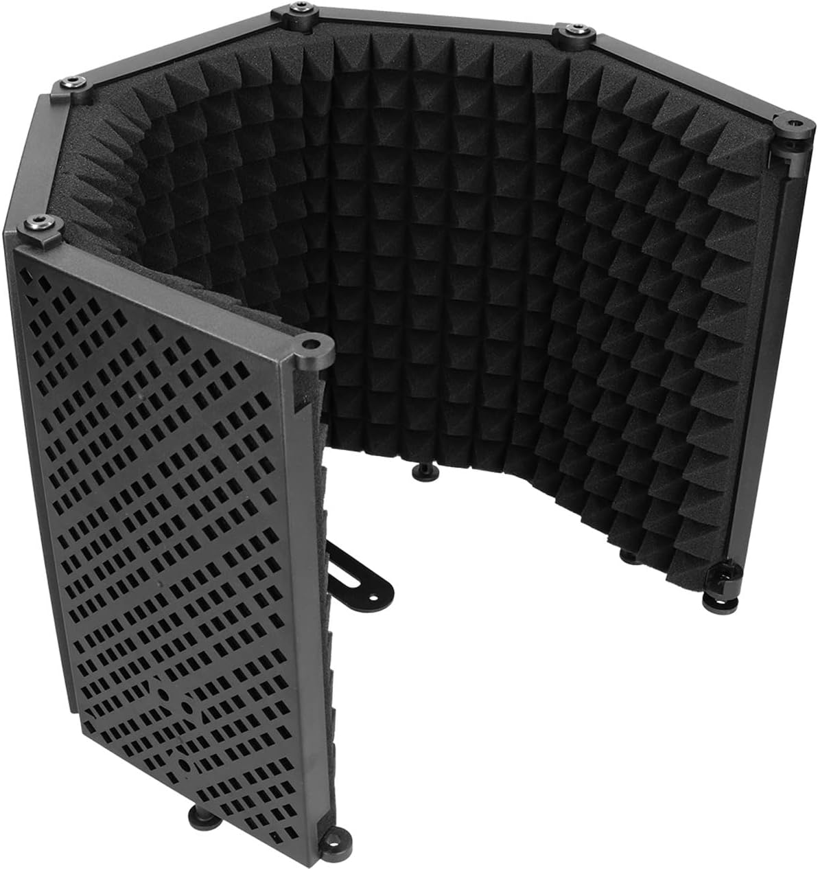 Professional Studio Recording Microphone Isolation Shield, Foldable Mic Sound Absorbing Foam Reflector for Blue and Any Condenser Microphone Recording Equipment image number 5