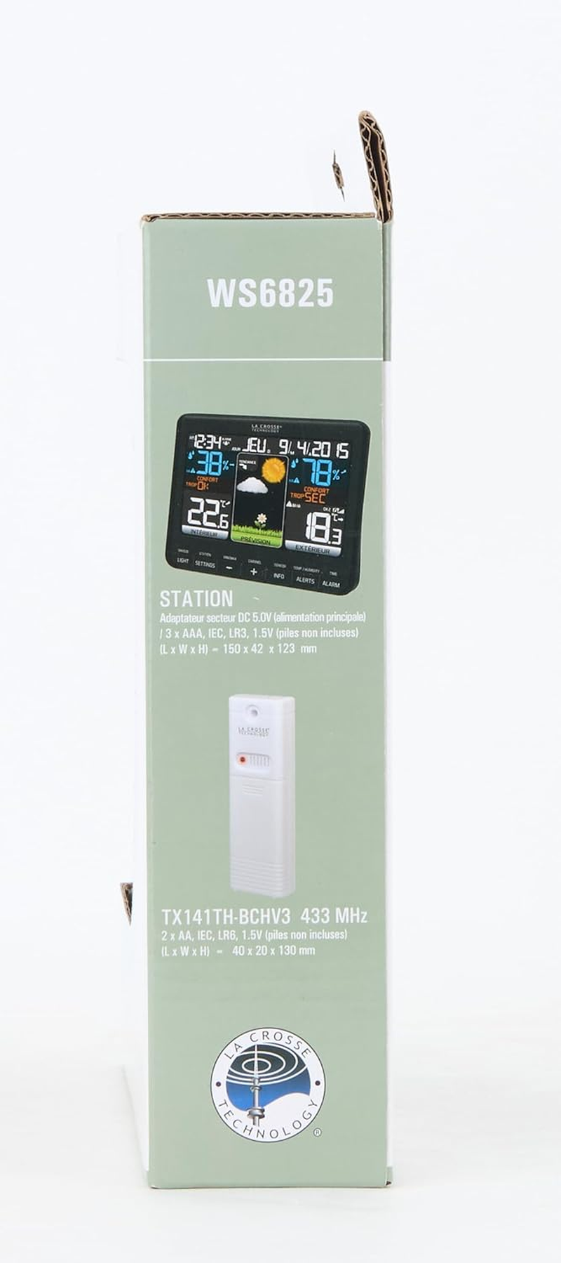 La Crosse Technology WS6825 Weather Station Black image number 1