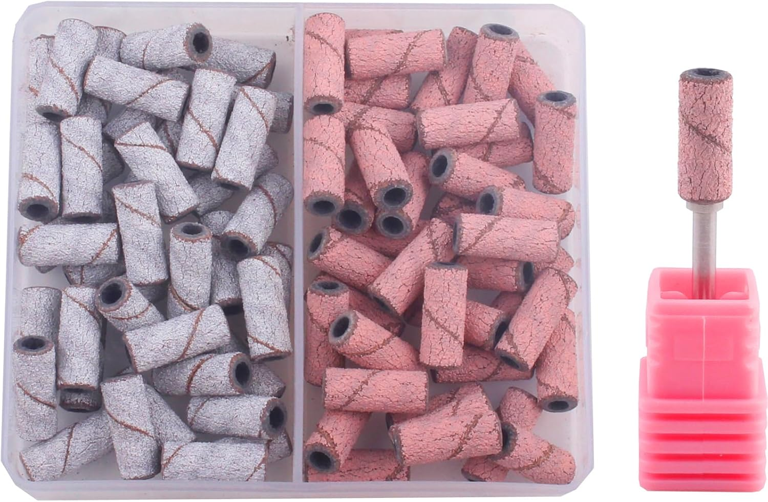 MZCMSL Nail Sanding Bands150 Grit for Nail Drill, 80Pcs Small Sanding Bands Files with 3Mm Mandrel Nail Drill Bit for Acrylic Nail Gel(150#) image number 5