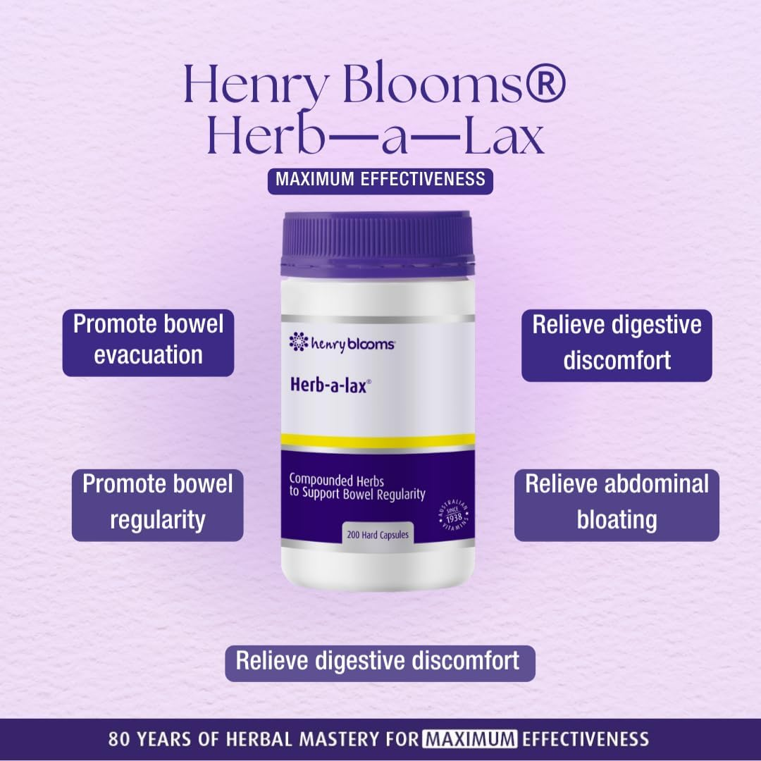 Henry Blooms Herb-A-Lax 200 Capsules image number 4