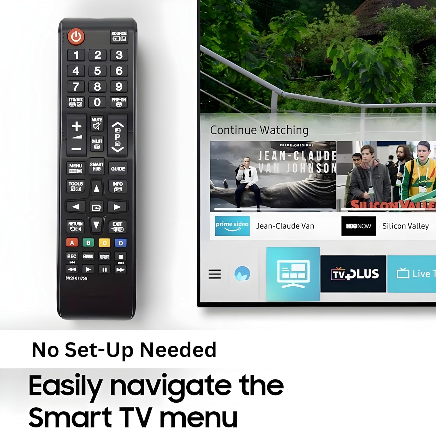 Universal Remote Control for Samsung Smart Tvs &ndash; Replacement Remote for Samsung LED, LCD, QLED, UHD, 4K, Frame, HDR, and Curved TV Series (No Setup Required) image number 3