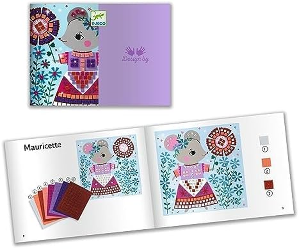 Djeco Design DJ09425 Lovely Pets Mosaic Kit