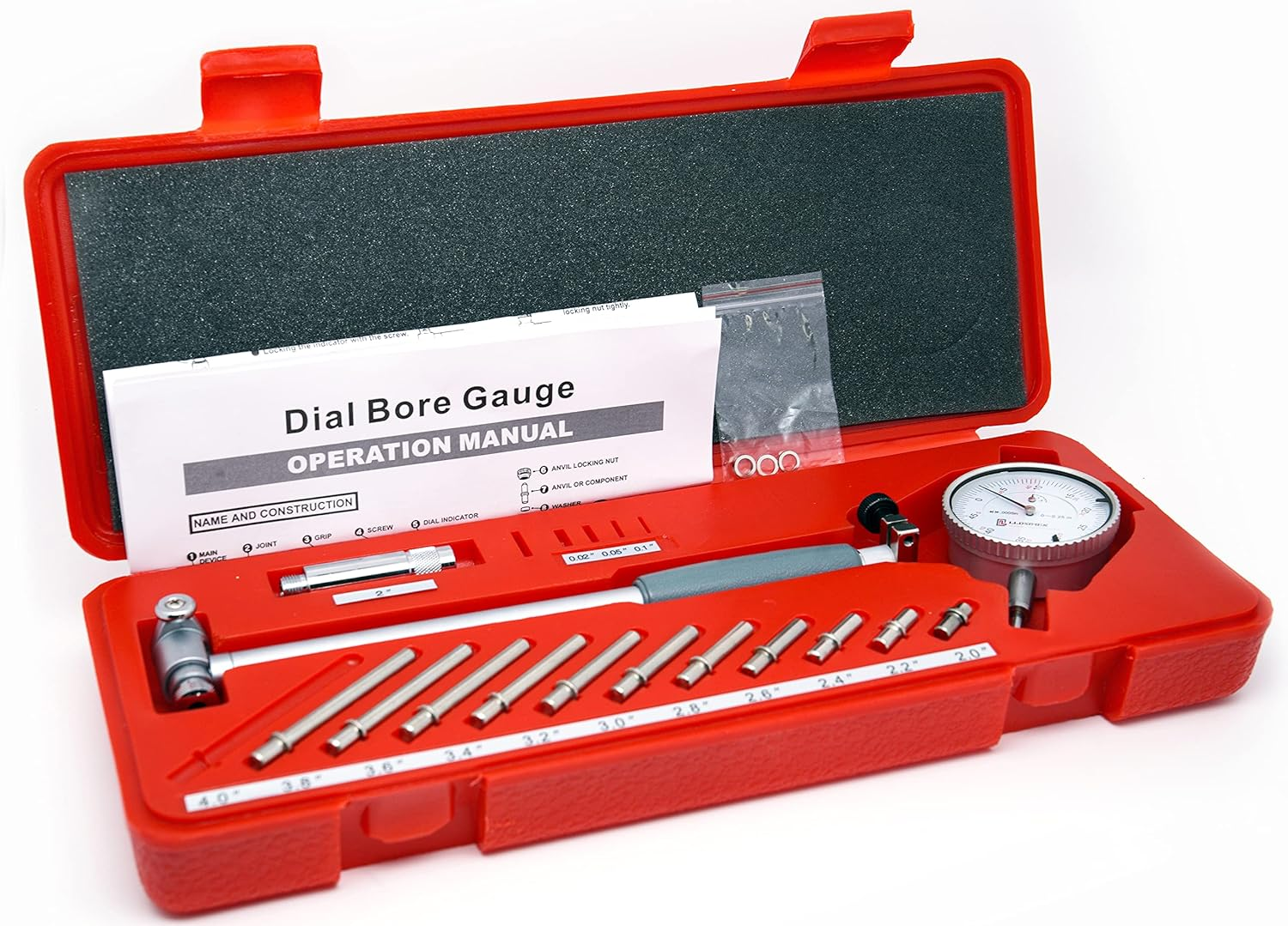 2" - 6" Bore Gauge 0.0005" Increment Set