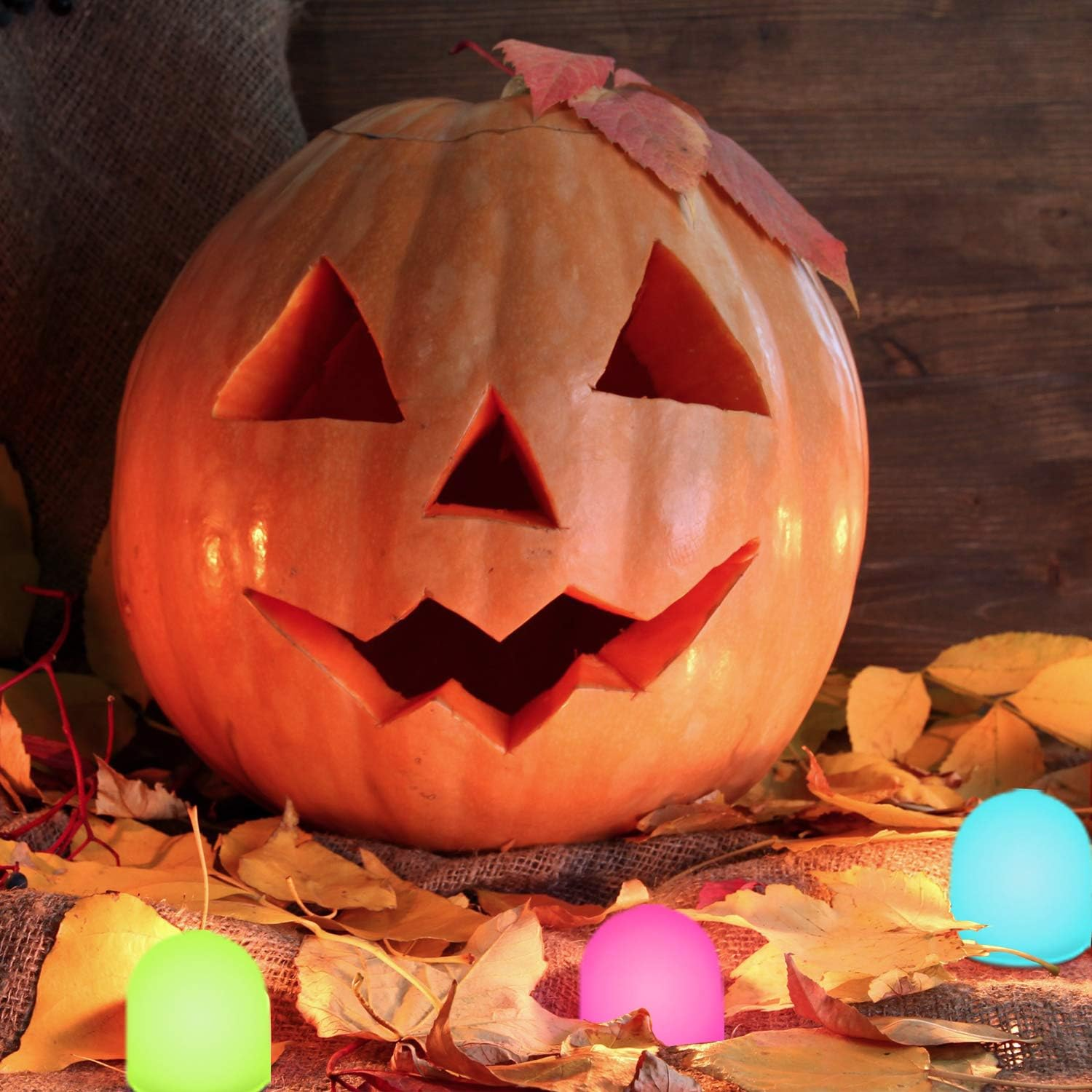 Novelty Place Color Changing Mini Nightlight, Multicolor LED Mood Lighting - Night Light for Kid'S Bedroom, Bathroom, Living Room - Battery Powered (Pack of 12) image number 1