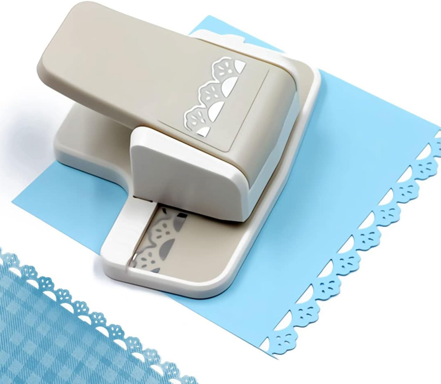 Circle Hole & Fancy Border Paper Puncher | for DIY Crafts, Scrapbooking, Cards & Christmas Party Decor image number 6