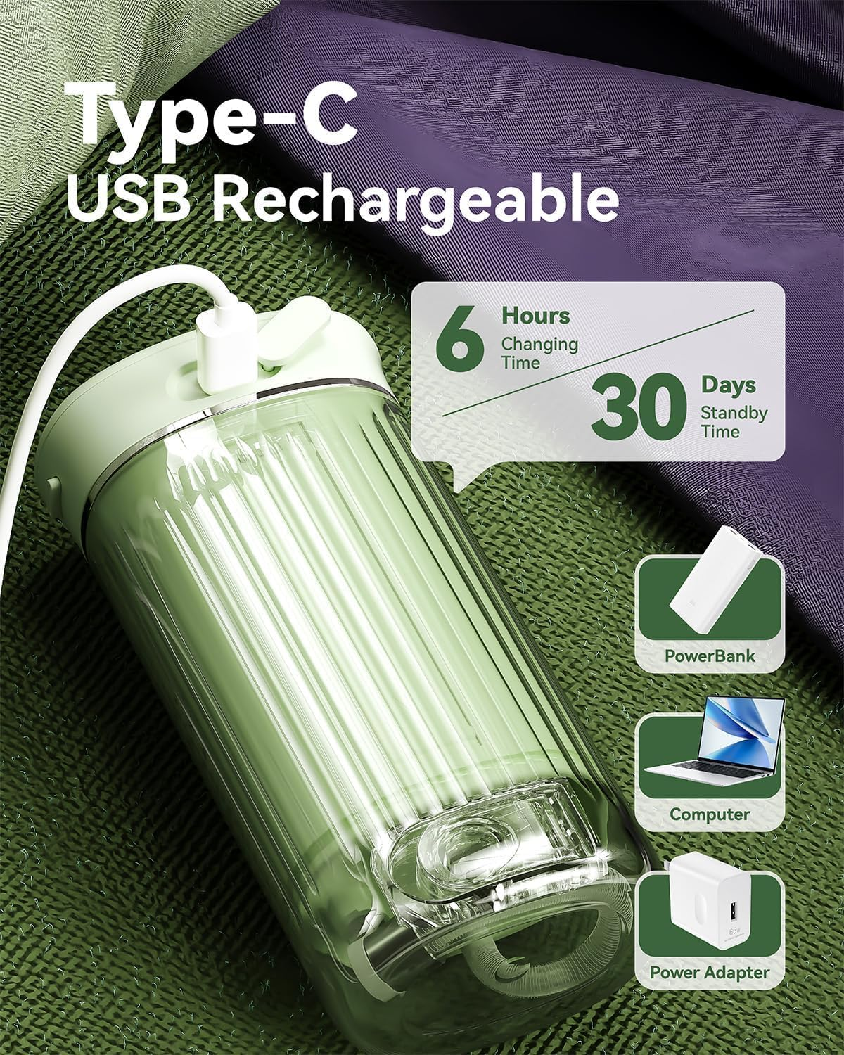 Portable Mini Water Flosser - Travel Oral Irrigator with Telescopic Water Tank, 4 Modes, and IPX7 Waterproof Design - Perfect for Braces, Bridges, and Home & Travel Dental Care image number 4