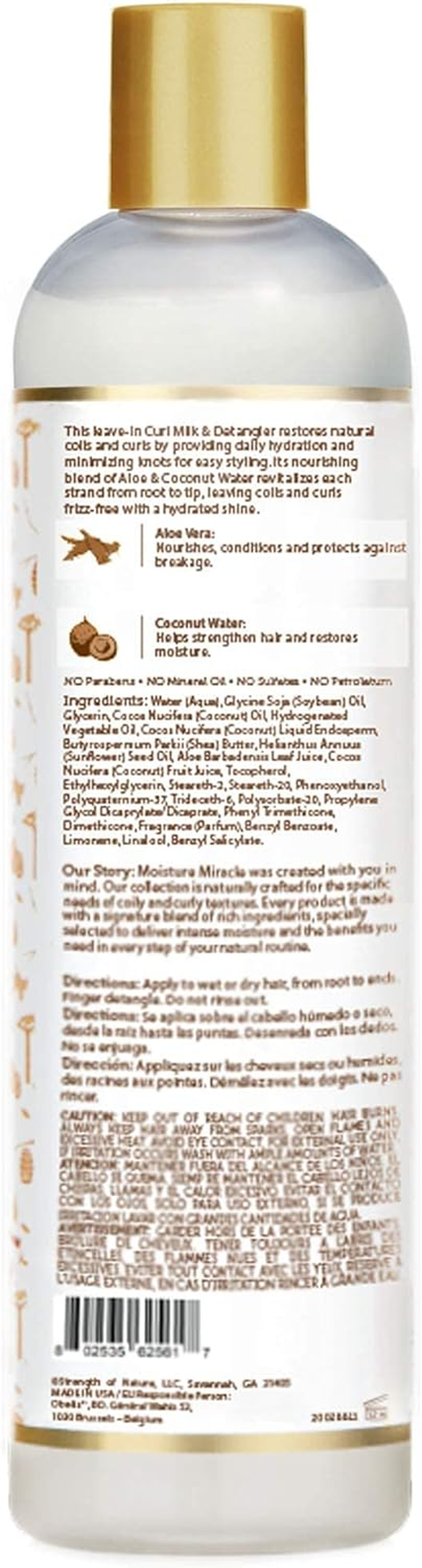 African Pride Moisture Miracle Curl Milk & Detangler 354Ml(12Oz) image number 3