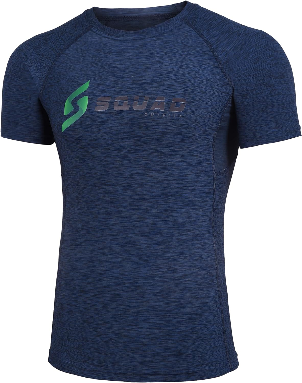Squad Outfits Men'S Compression Shirt Cool Dry Short Sleeves Gym, Yoga, Athletic Workout Tights Base Layer Top T-Shirt
