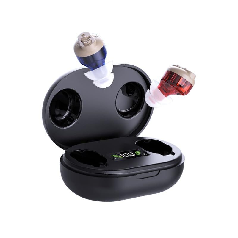 Hearing Aids for the Elderly, Invisible Sound Amplifier, Digital Display, Rechargeable Compartment image number 1