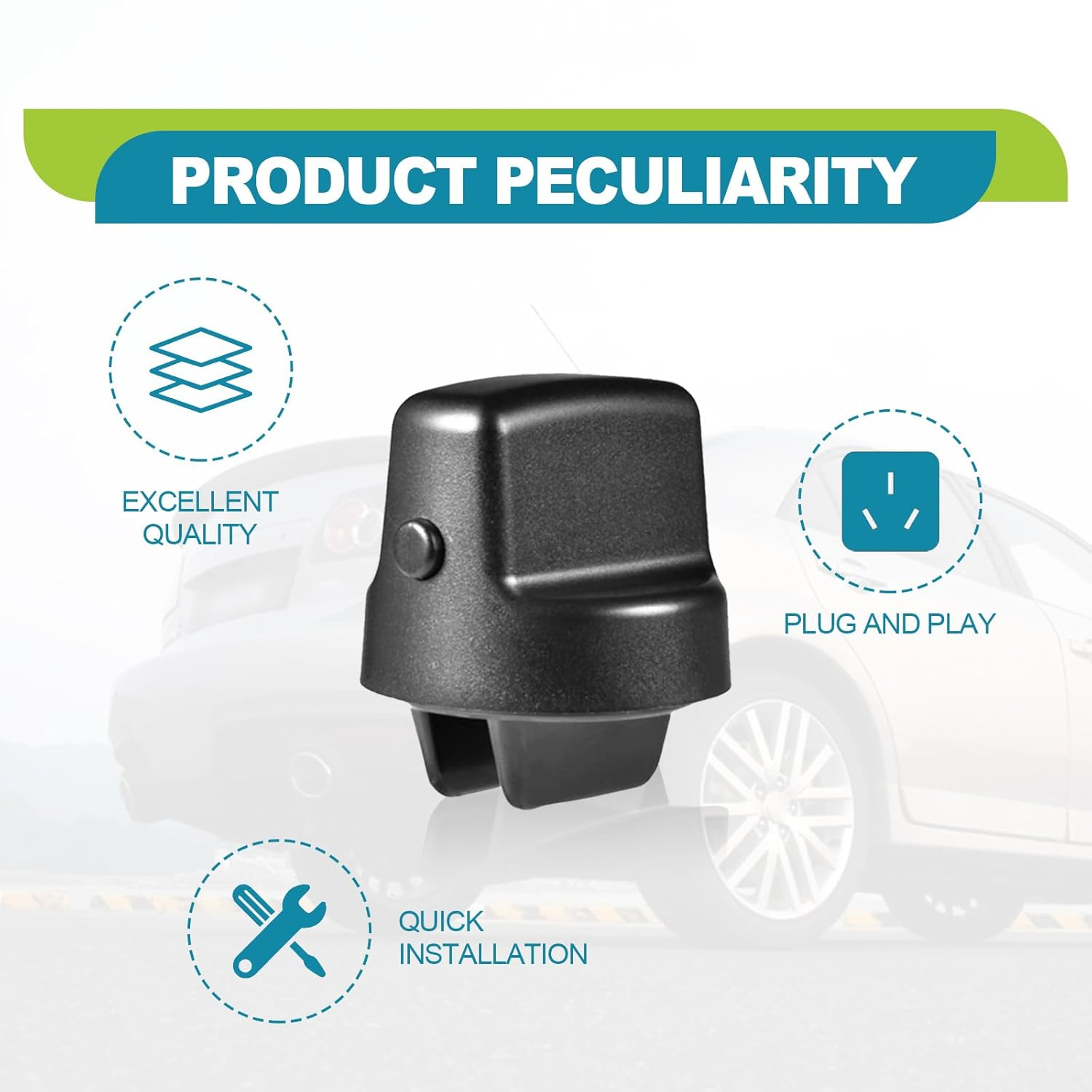 Keyless Ignition Start Switch Knob Cap Compatible with 2007-2015 Mazda CX-9 2006-2007 Mazda 6 2007-2011 CX7 | Replaces D461-66-141A-02 D6Y1-76-142 D46166141A02 image number 1