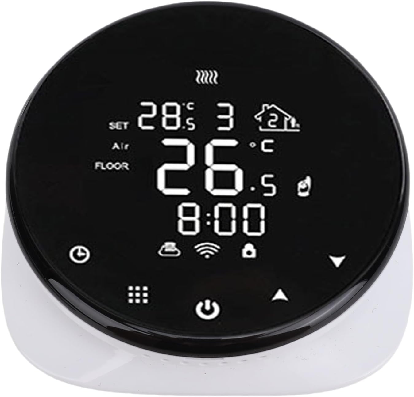 Digital Thermostat, Wall Mounted Smart Thermostat with Wifi Connectivity for Home and Office, Energy Saving Temperature Controller with Remote Control image number 1