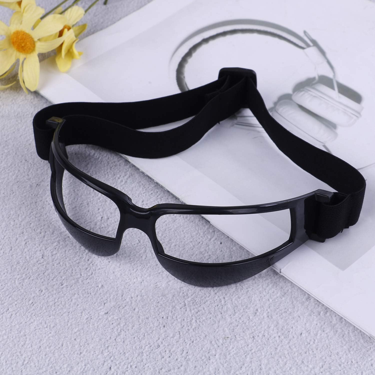 Olgaa Basketball Goggles Sport Dribble Specs Goggles Black Sports Goggles Dribbling Specs Basketball Training Aid for Teenagers Kids Gifts (2 Pieces) image number 4