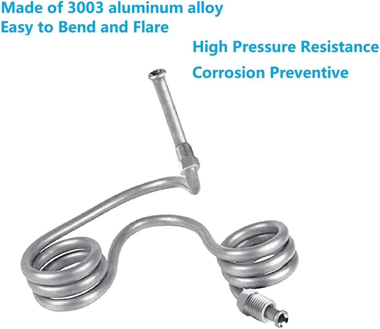 5/16 Fuel Line, 25FT 3003 Grade Aluminium Tubing for Brake Line, Transmission Line, Metal Gas Line, AC Line, Refrigeration Equipment image number 3