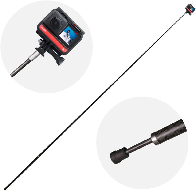 Insta360 Series Extended Edition Selfie Stick (3M), Black, (Insta360One-3Mstick)