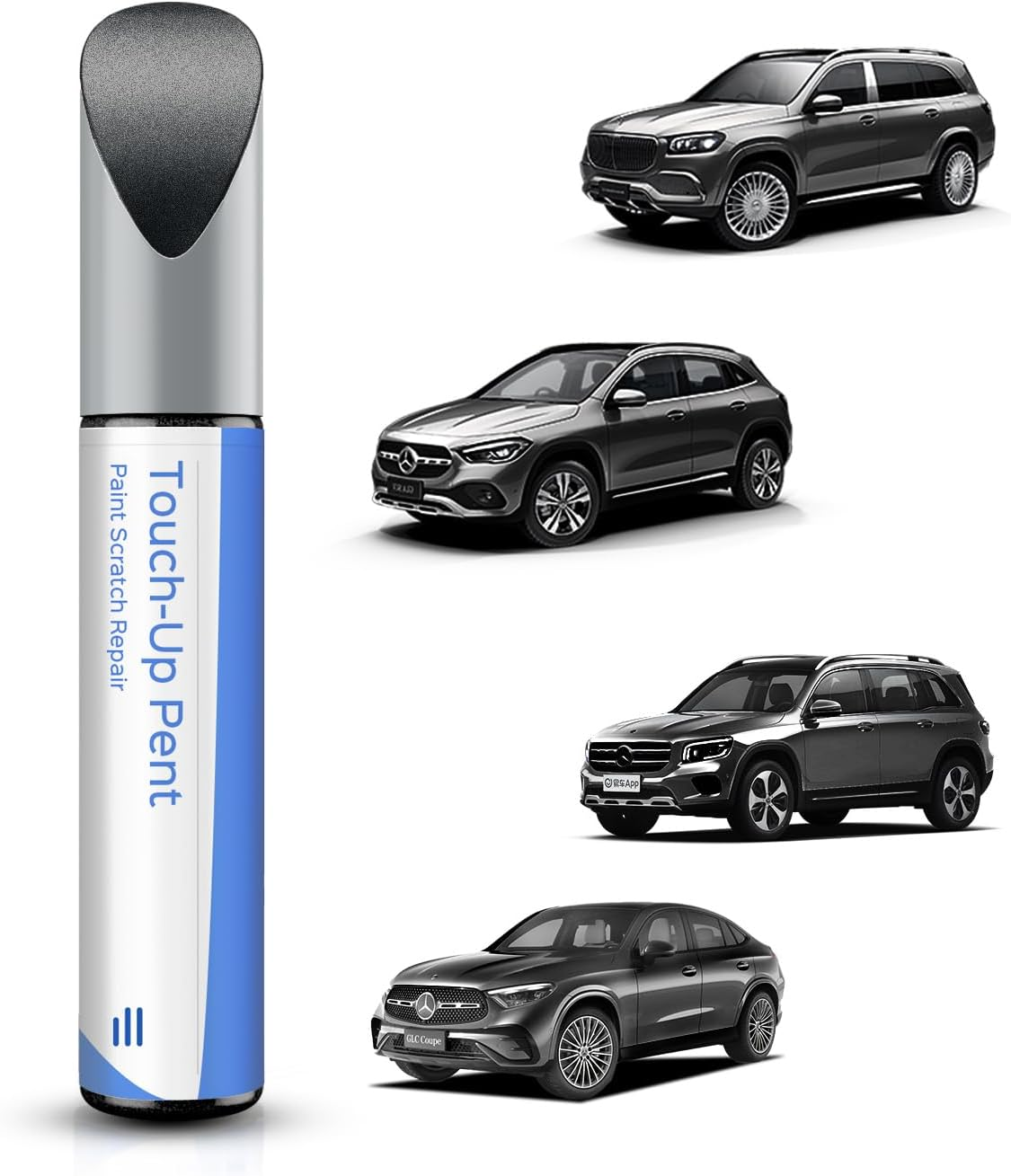 PARTS4EV 992/7992 Selenite Grey Metallic Touch up Paint for Mercedes-Benz C/E/G/S/SL/CLS/GLC/GLE/GLS/SLC/2016 SLK Series - Exact Match - Scratch & Chip Repair image number 3