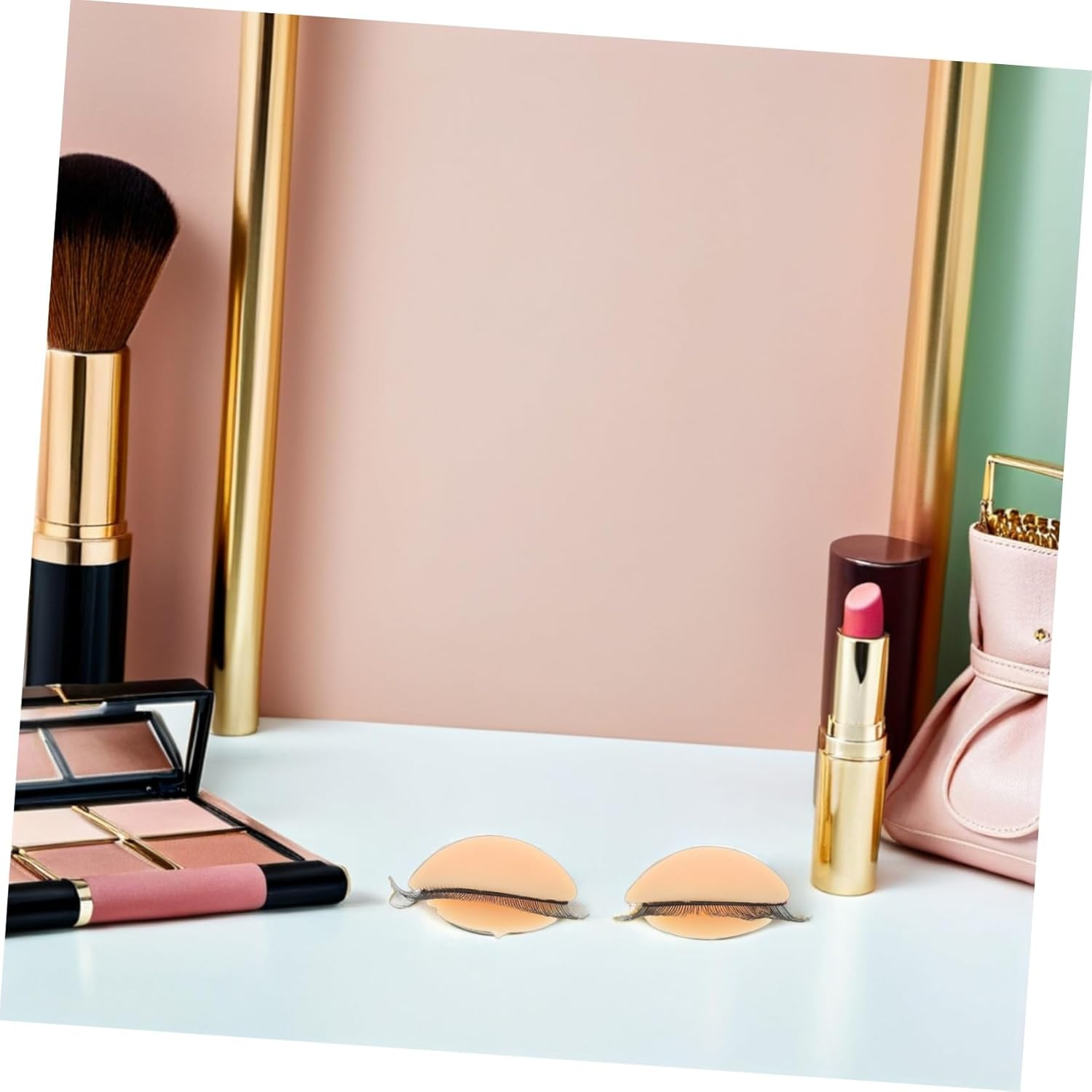 Gatuida 9Pair Double Silicone Eyelash Practice Eyelids for Mannequin Head Realistic Removable Lash Extension Training Kit for Beginners and Professionals image number 2