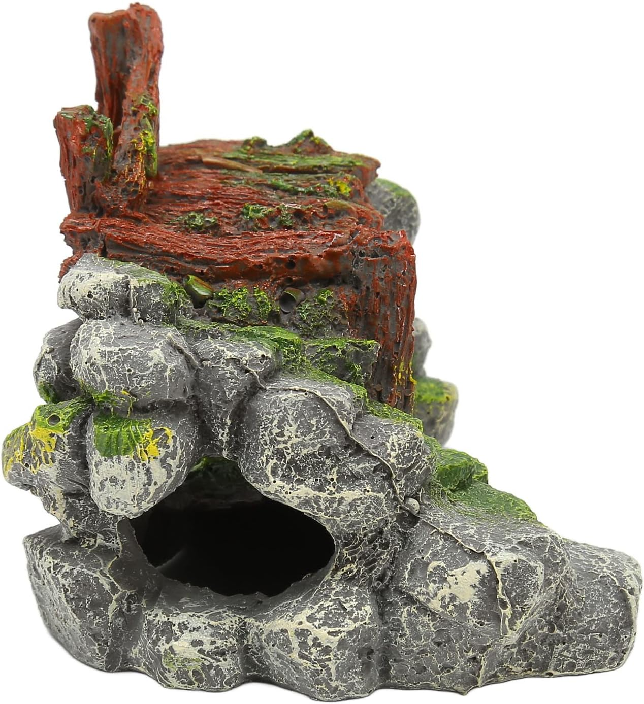 18Cm/7Inch Resin Mountain Fish Tank Decoration: Enhance Your Underwater Environment or Outdoor Garden with This Exquisite Aquarium Ornament image number 3