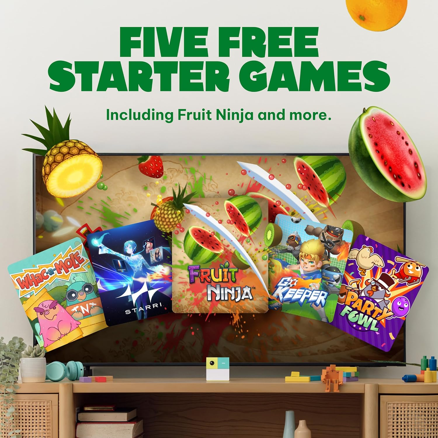 Nex Playground Game System, Indoor Family Game Night, Fun Games & Physical Play, Unique Ai-Powered Motion Tracking Video Game Console, Transforms Living Room into a Family or Party Games Space image number 3