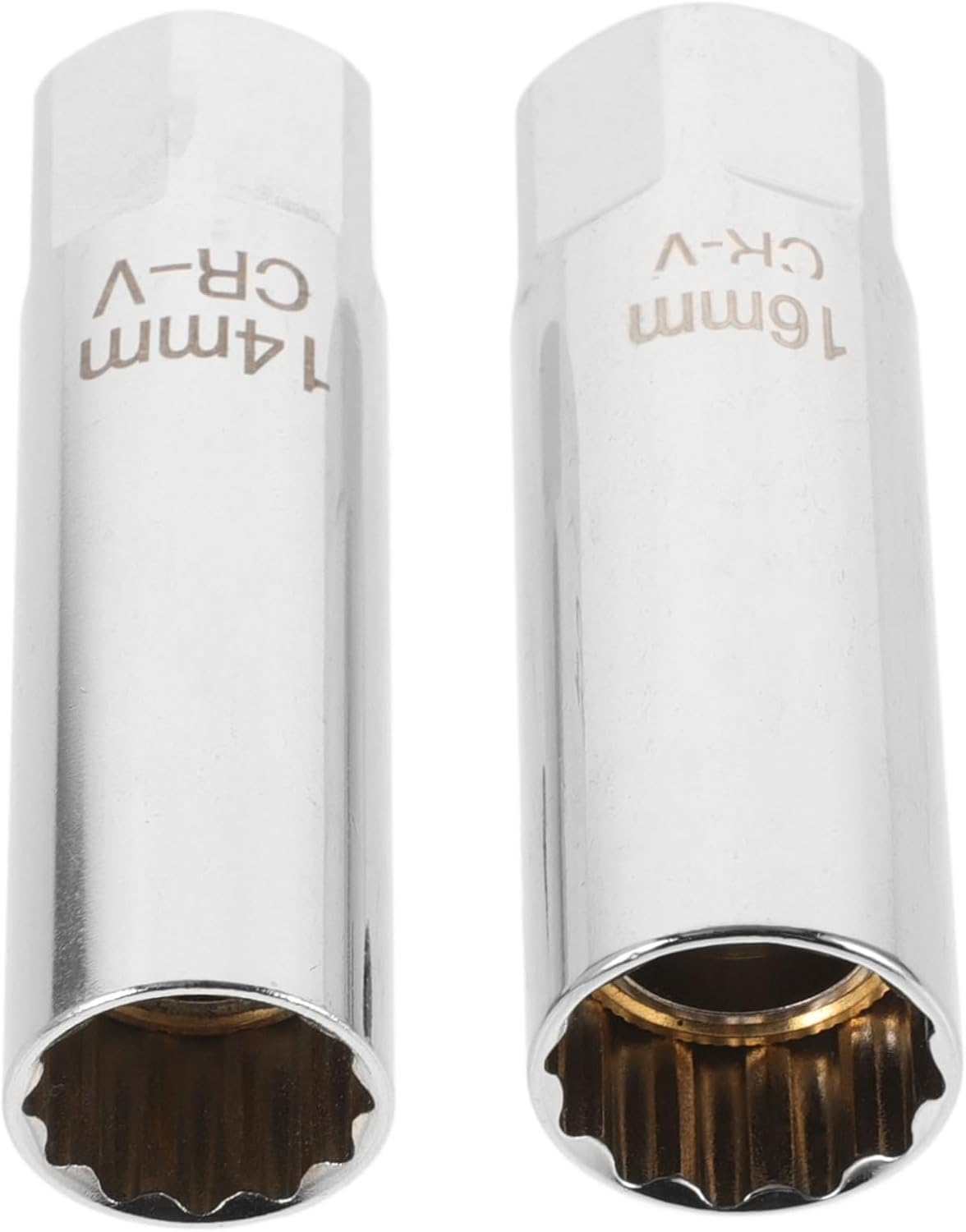 MUCKLILY 2Pcs Spark Plug Removal Wrench Tool Car Maintenance Professional Mechanics Socket for Automotive Repair image number 4