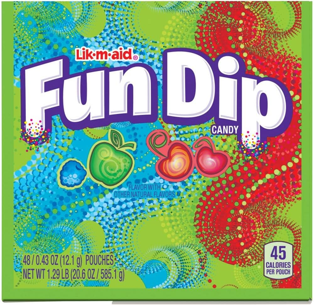 Fun Dip Razzapple Magic and Cherry Yum Diddly, 0.43 Ounce, Pack of 48 image number 2