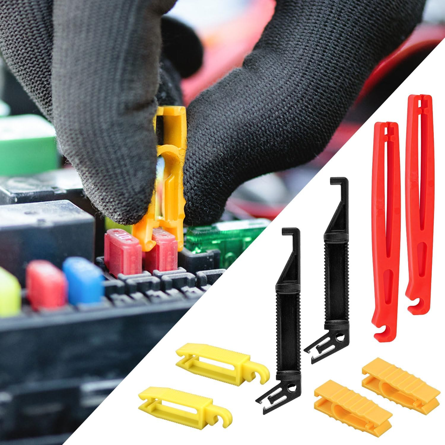 Fuse Puller Pliers Mini Fuse Extractor Pullers, 8Pcs Fuse Puller Extraction Tool Car Automobile Fuse Clip Tool Fuse Removal Tool,Car Fuse Puller Car Extractor Car Fuse Puller Extraction Tool for Car image number 4