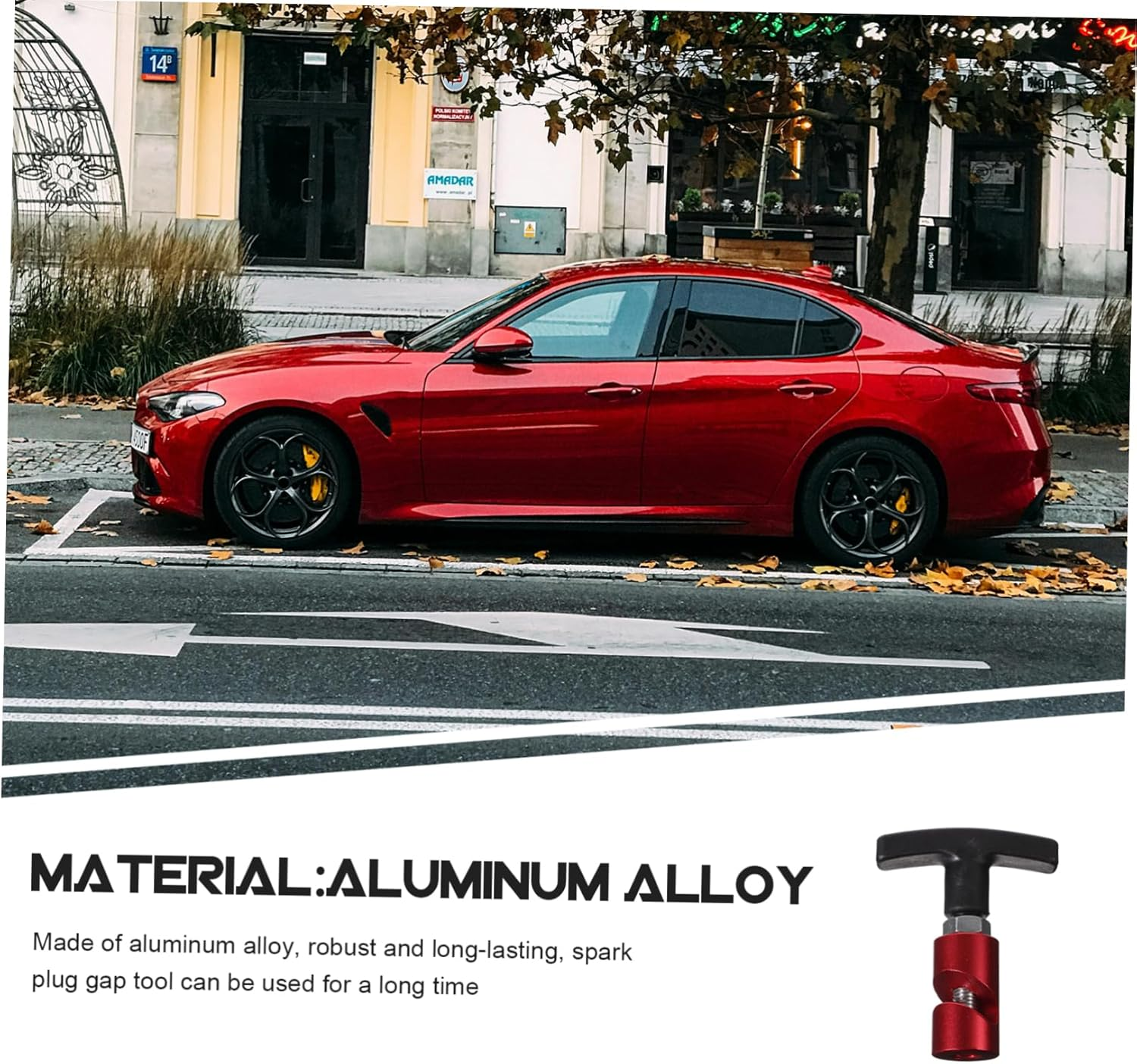 OSOLADY Automotive Spark Plug Gap Gauge Tool Mechanic Tool Aluminum Alloy Car Spark Plug image number 2