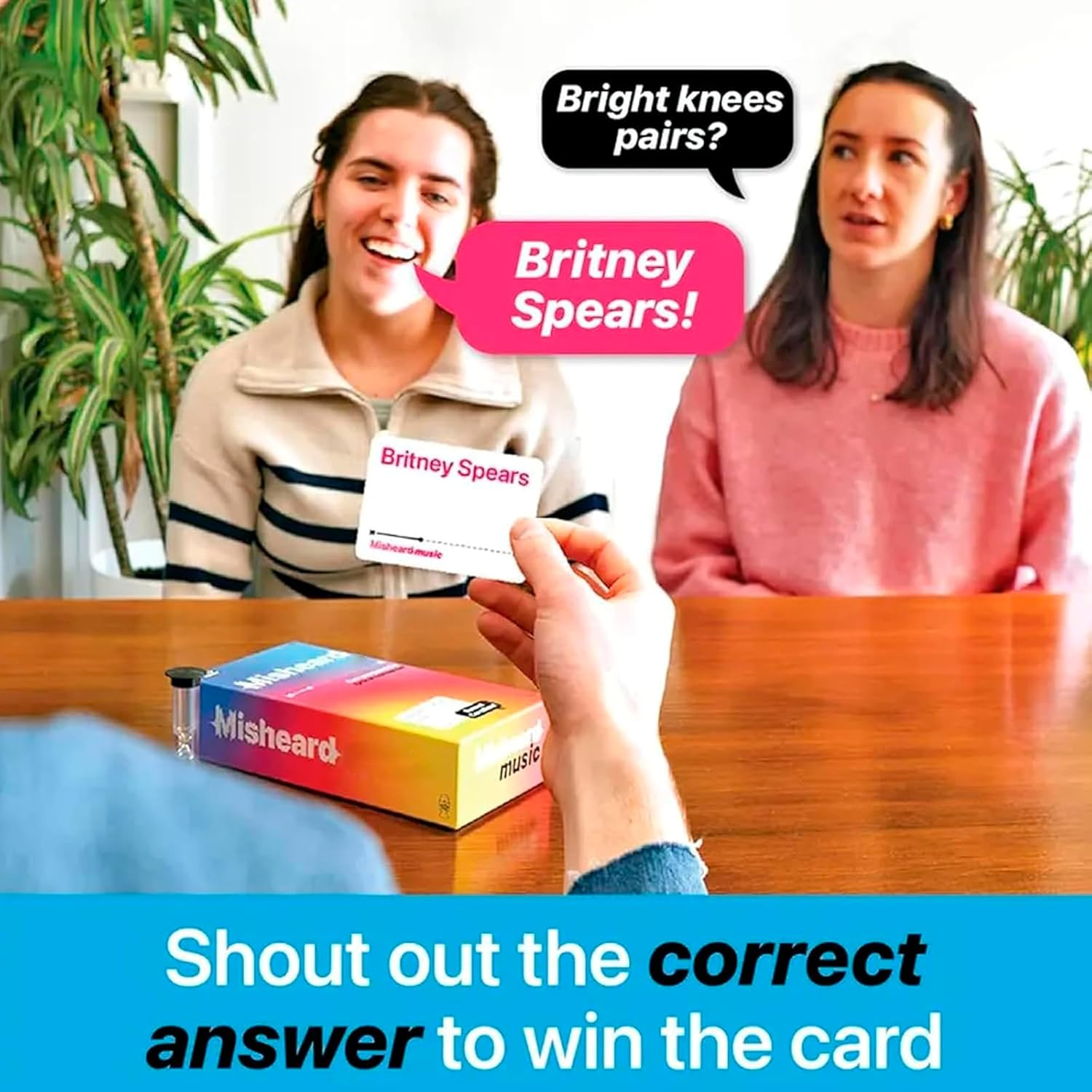 The Original Misheard Music &ndash; Guess the Song or Artist with 500 Lyrical Nonsense Cards &ndash; Hilarious Music Games for Adults & Teens &ndash; Fun Family Card Games for Karaoke & Party Entertainment image number 0