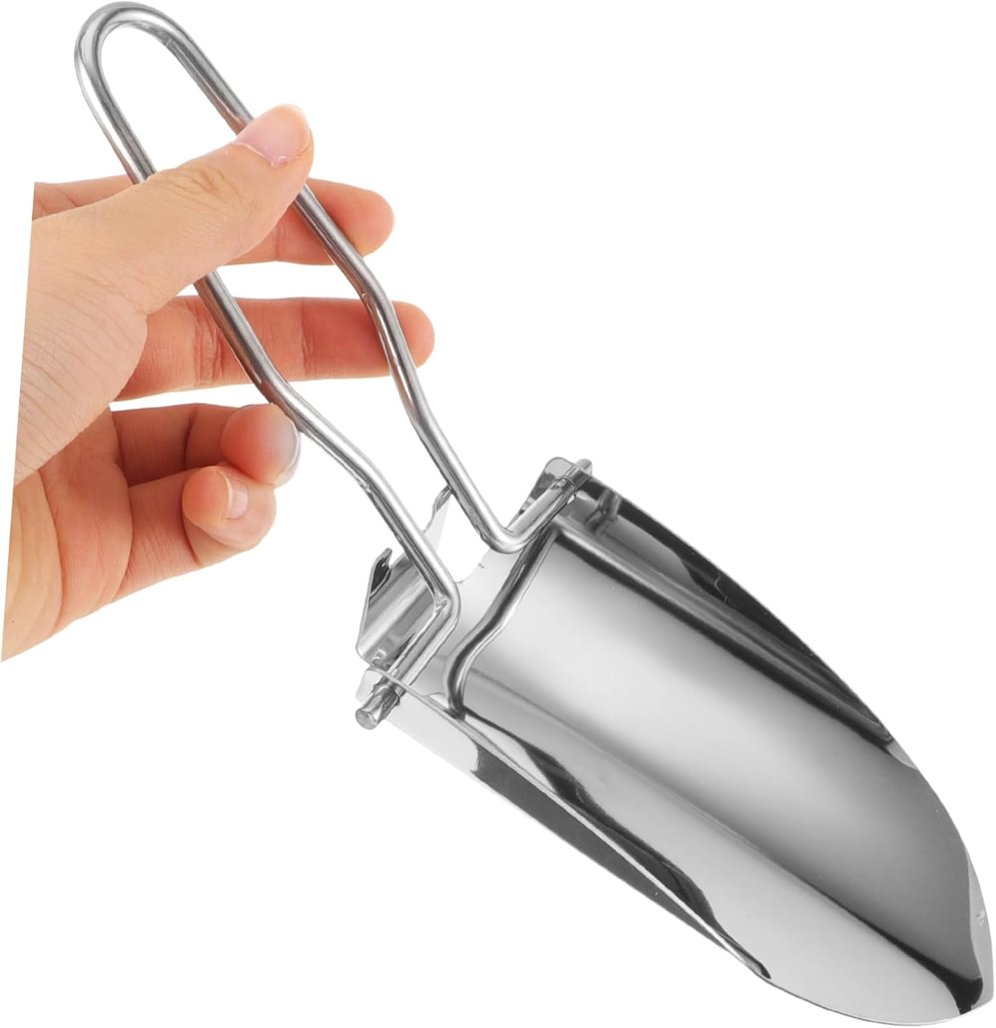 2Pcs Folding Camping Shovel Portable Outdoor Gardening Tool Durable Garden Trowel Lightweight Digging Spade for Camping Hiking and Gardening Activities image number 5