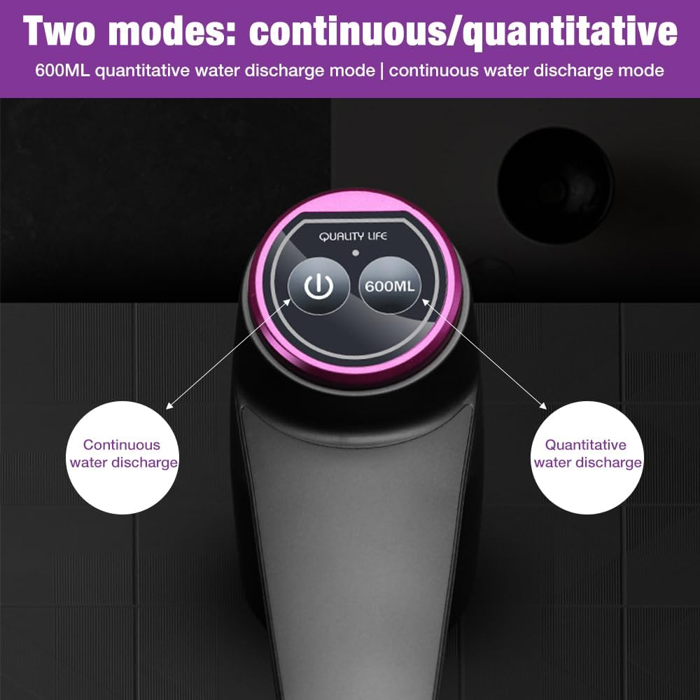 LYPPUL Electric Water Dispenser, USB Charging Automatic Drinking Water Pump, 5 Gallon Water Pump for Water Bottle, Rechargeable Water Dispenser for Home, Camping, Office, Kitchen, School image number 3