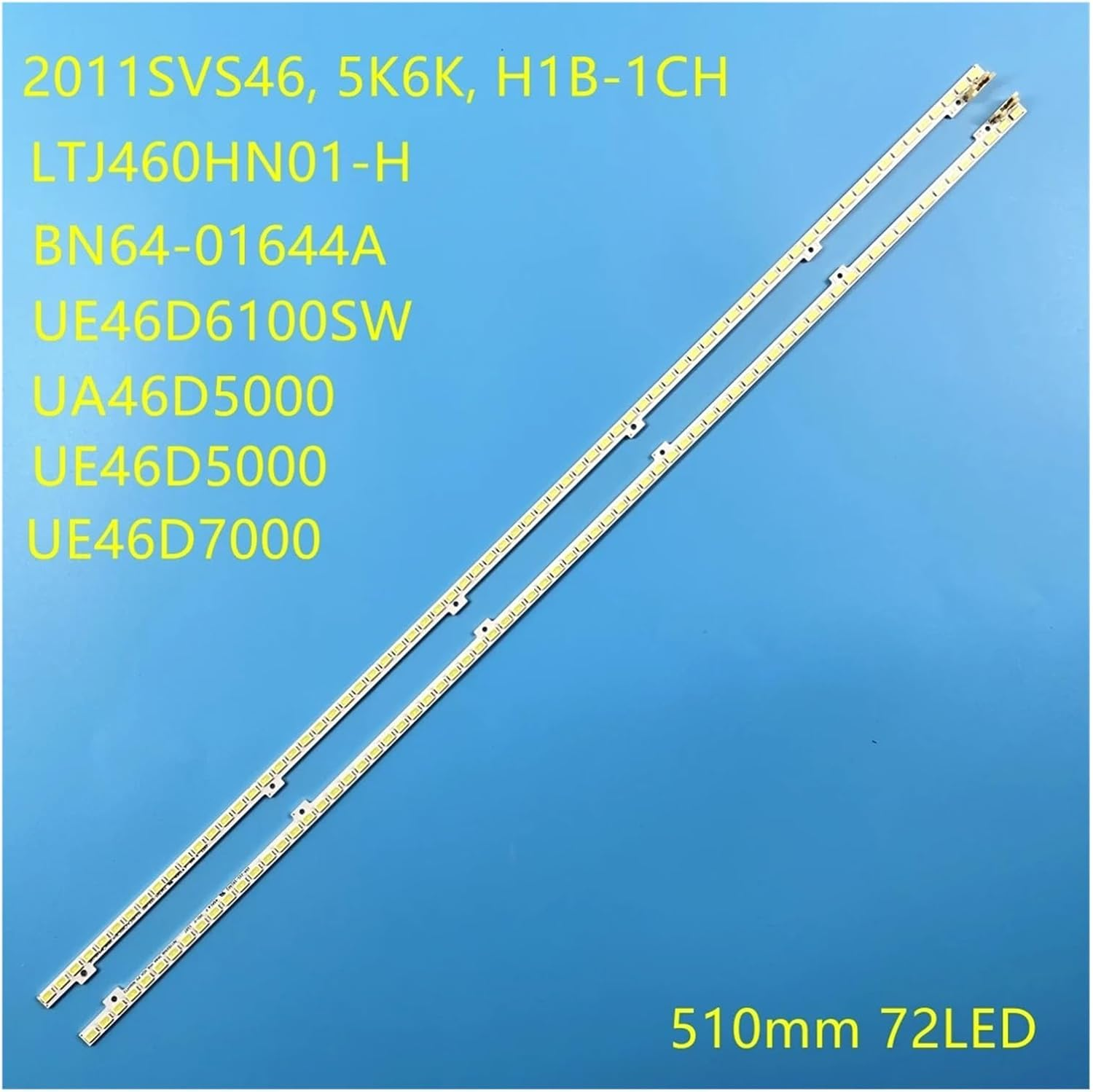 LED Backlight Lamp Strip for S-.Am Sung 46"TV UA46D5000 2011SVS46 5K6K H1B-1CH BN64-01644A LTJ460HN01-H JVG4-460SMA-R1 UE46D5000 (Color : 4 Pieces 2TV) - 4 Pieces 2Tv image number 5