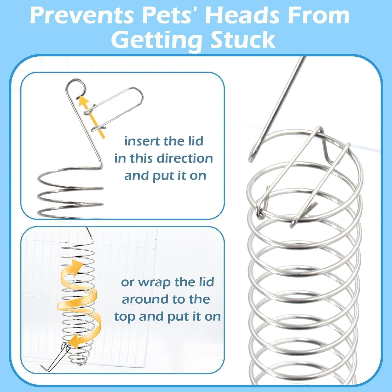 2Pcs Rat Enrichment Toys, 304 Stainless Steel Rat Foraging Toy for Fruit Vegetable Holder, Fancy Mice Cage Accessories Puzzle Toy, Hanging Rodent Toys Slow Feeder, Bird Foraging for Parakeet image number 4