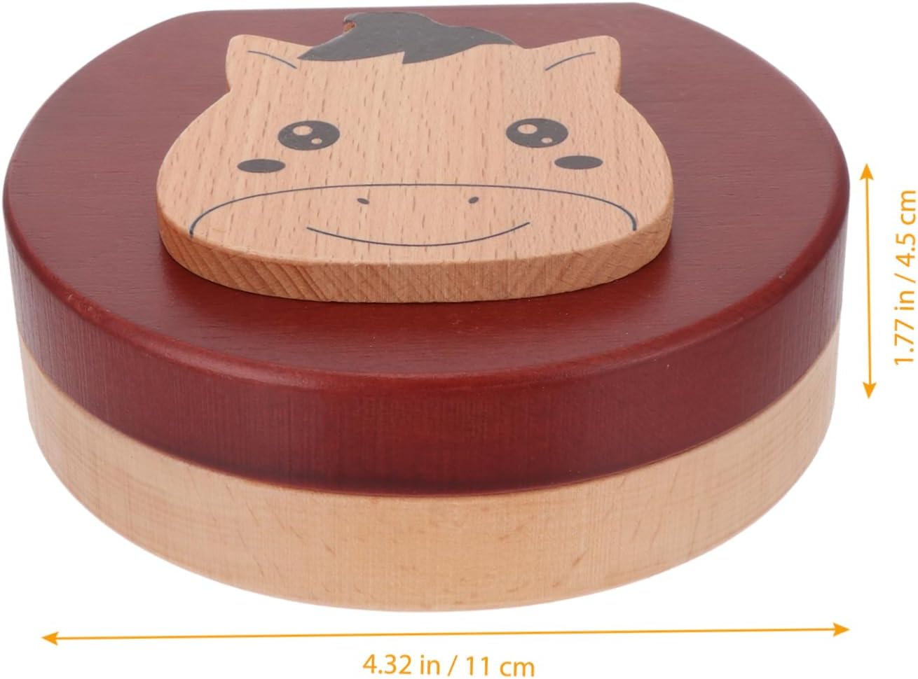 Abaodam Wooden Tooth Keepsake Box Baby Teeth Saver and Fetal Hair Container for Boys and Girls Zodiac Horse Design Baby Shower image number 3