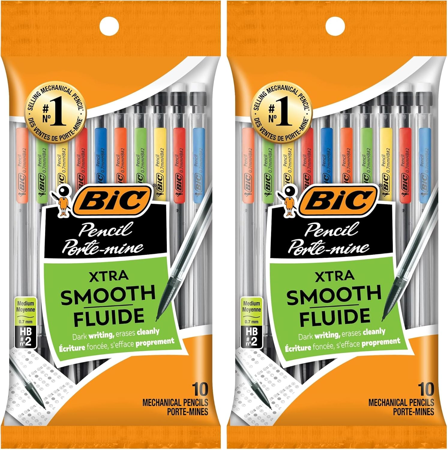 BIC Pencil Xtra Sparkle (Colorful Barrels), Medium Point (0.7 Mm), 10-Count image number 5