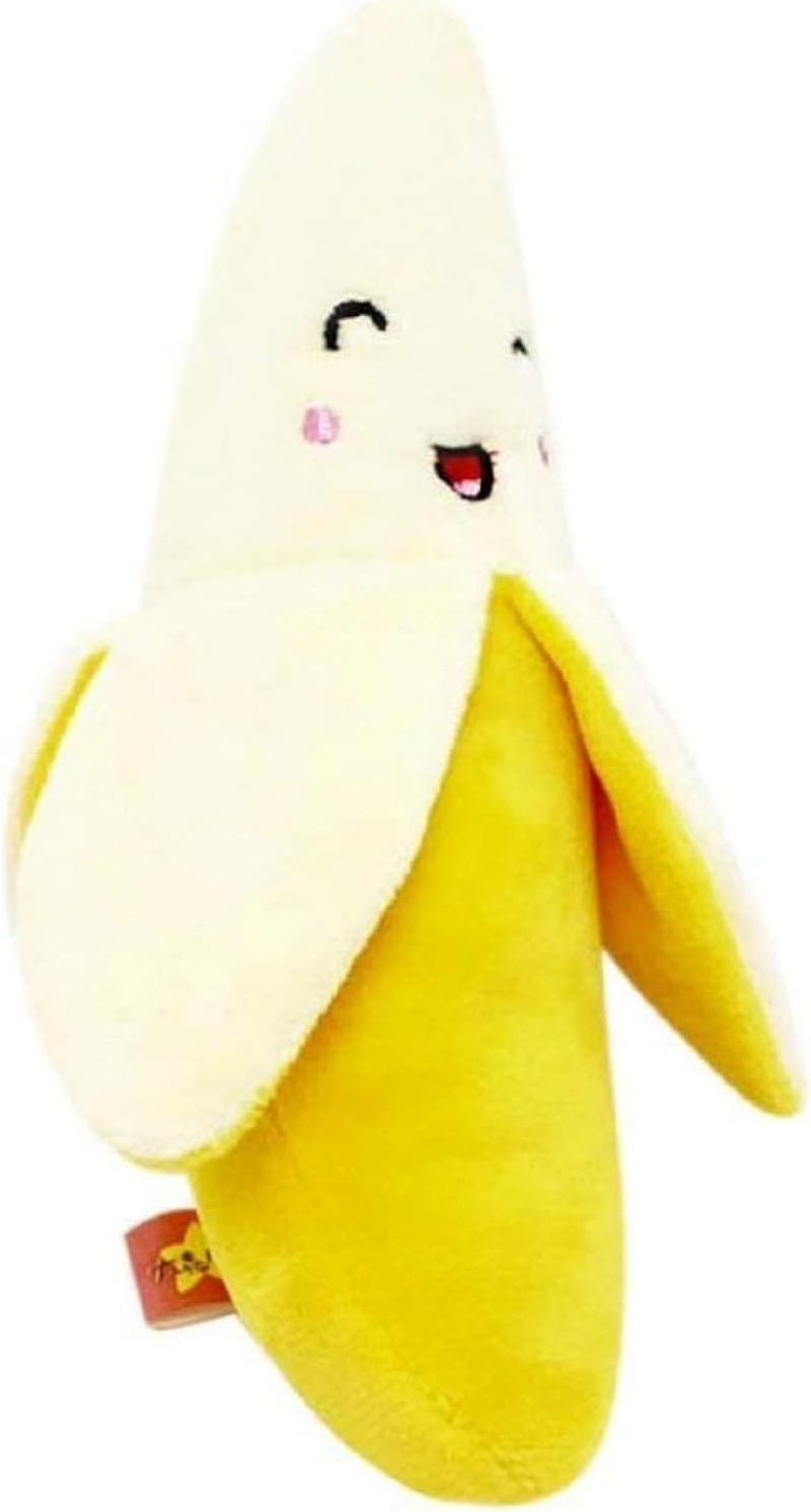 Gammaeon Plush Banana Chew Toy for Small Animals - Durable Rodent Toy with Yellow Colour (Pack of 1) image number 3