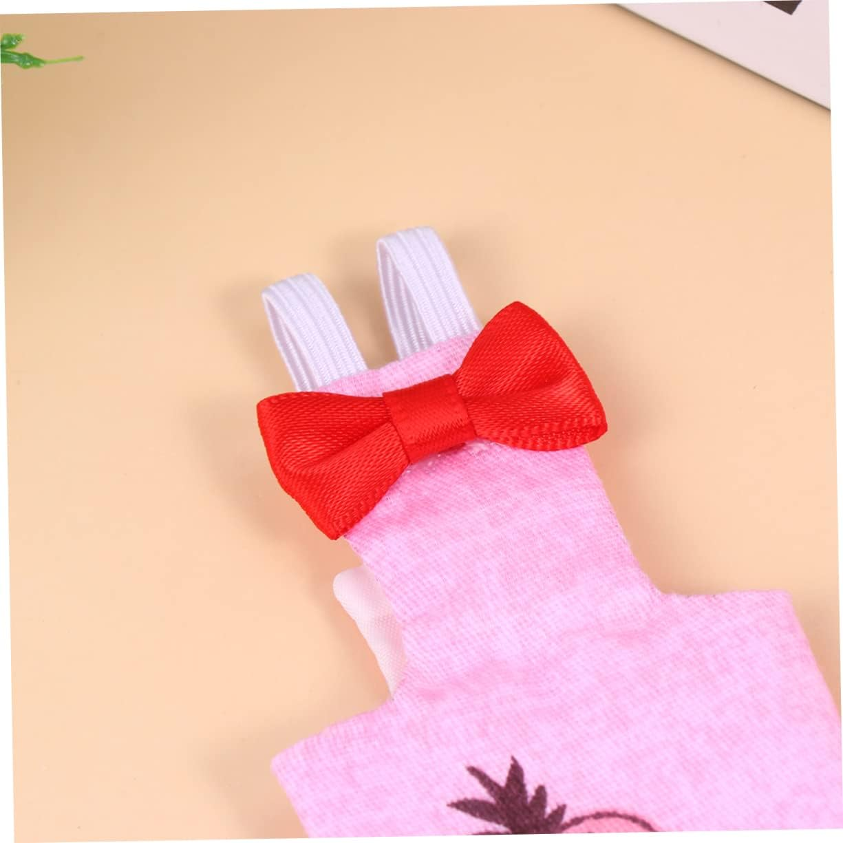 Minkissy 1Pc Bird Diaper for Pigeons and Geese Washable Nappy Bowknot Design Elastic Band for Comfort Suitable Parrots Bowknot and Absorbent image number 4