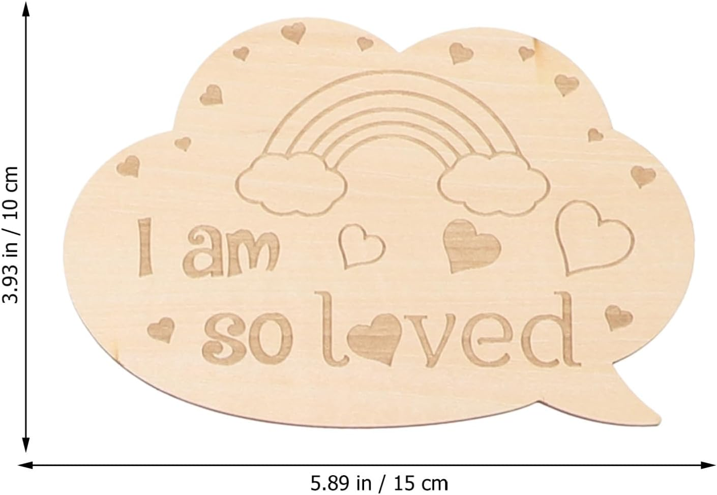 Newborn Cards Key Moment Wood Card for Announcement Boy Girl Birth Gifts for Girls Boys image number 3