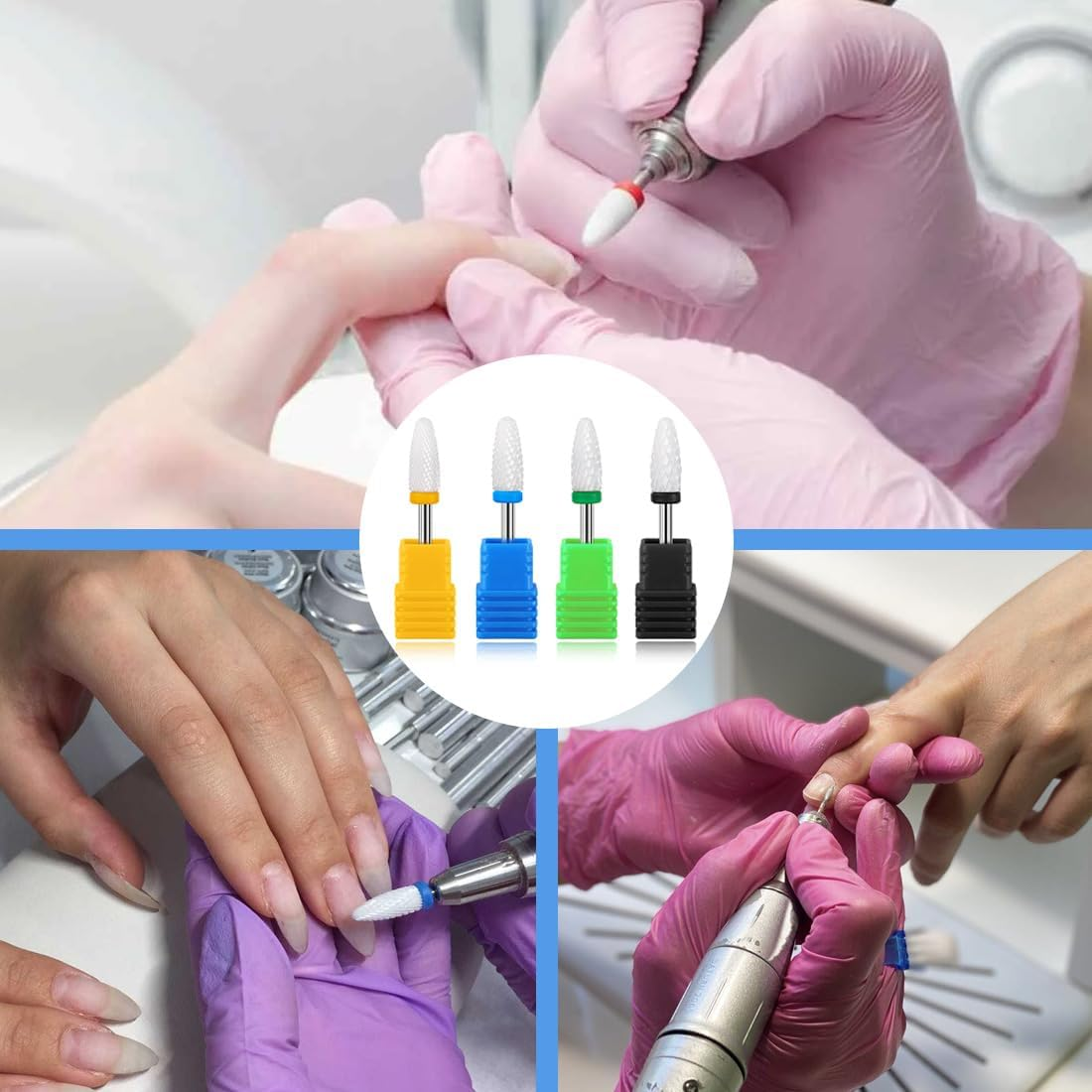 Set of 4 Nail Cutter Attachments, Cutter Bits, Bits for Nail Cutters, Cutter for Gel Nails, Nail Cutter Bits image number 4