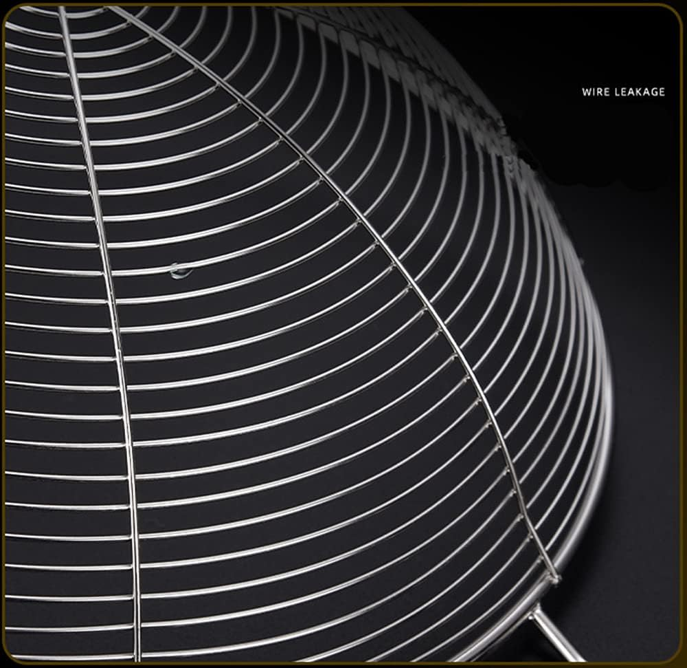 Tongke Stainless Steel Skimmer Spider Strainer, Wire Skimmer with Spiral Mesh, Frying Spoon with Handle for Kitchen Deep Fryer (7 Inch) image number 4