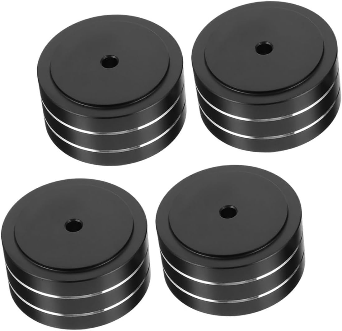 LIGIGWASH 4Pcs Speaker Isolation Feet and Vibration Absorber Pads for Hifi Amplifiers and Subwoofers Black 58X22Mm Speaker Isolation Pads for Audio Equipment and Turntables for Home Audio Systems image number 2