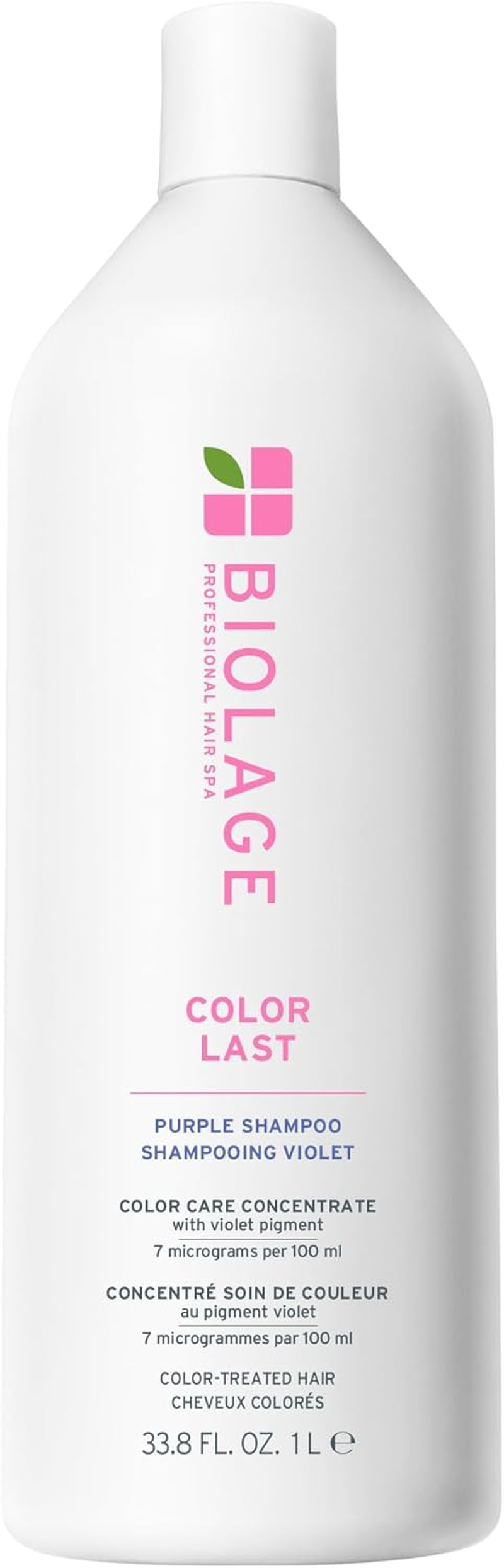 Biolage Color Last Purple Shampoo | for Color Treated Hair | Neutralises Brass & Unwanted Yellow Tones | Strengthen Hair | with Fig & Orchid | Paraben-Free | 1L image number 6