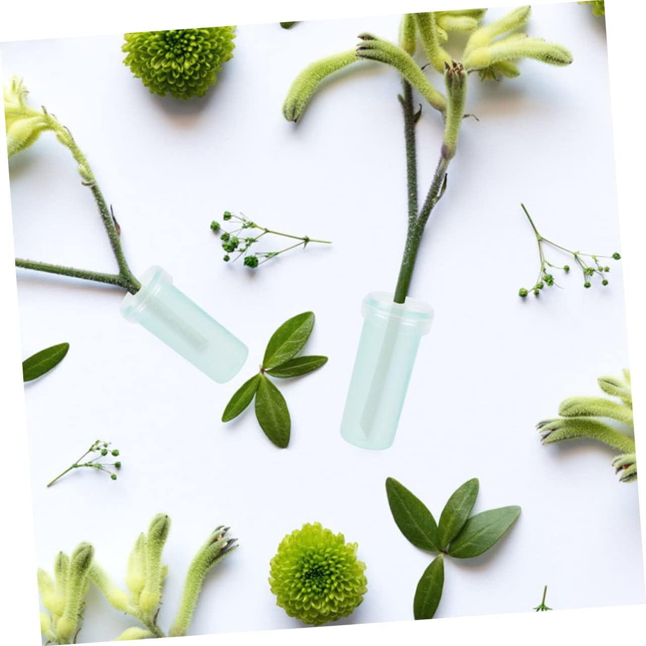 FONDOTIN Floral Water Tubes Vials for Bouquet Fresh Flowers Stem Hydration 7.5Cm Plastic Nutrition Tubes 90Pcs for Florists Gardening and Floral Arrangements image number 5