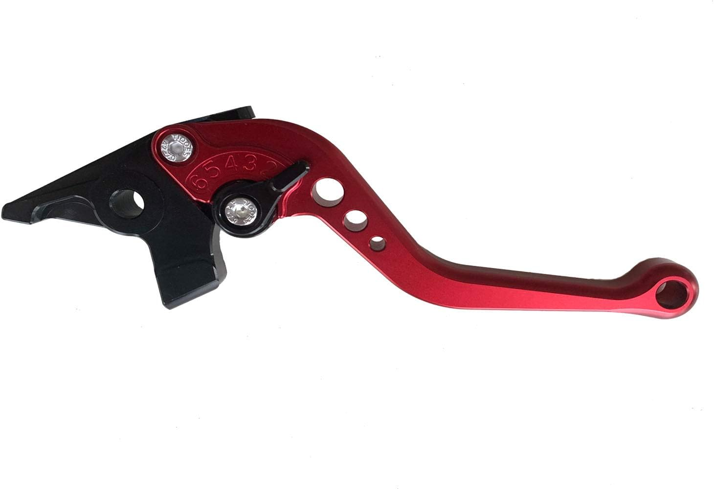 Short Brake and Clutch Levers for KAWASAKI NINJA 650R ER-6F ER-6N 2009-2016,Ninja400R 2011,Versys 650Cc 2009-2014 Kawasaki Ninja650R Er6N/F 09-16, Versys650 09-14 Red - Black image number 2