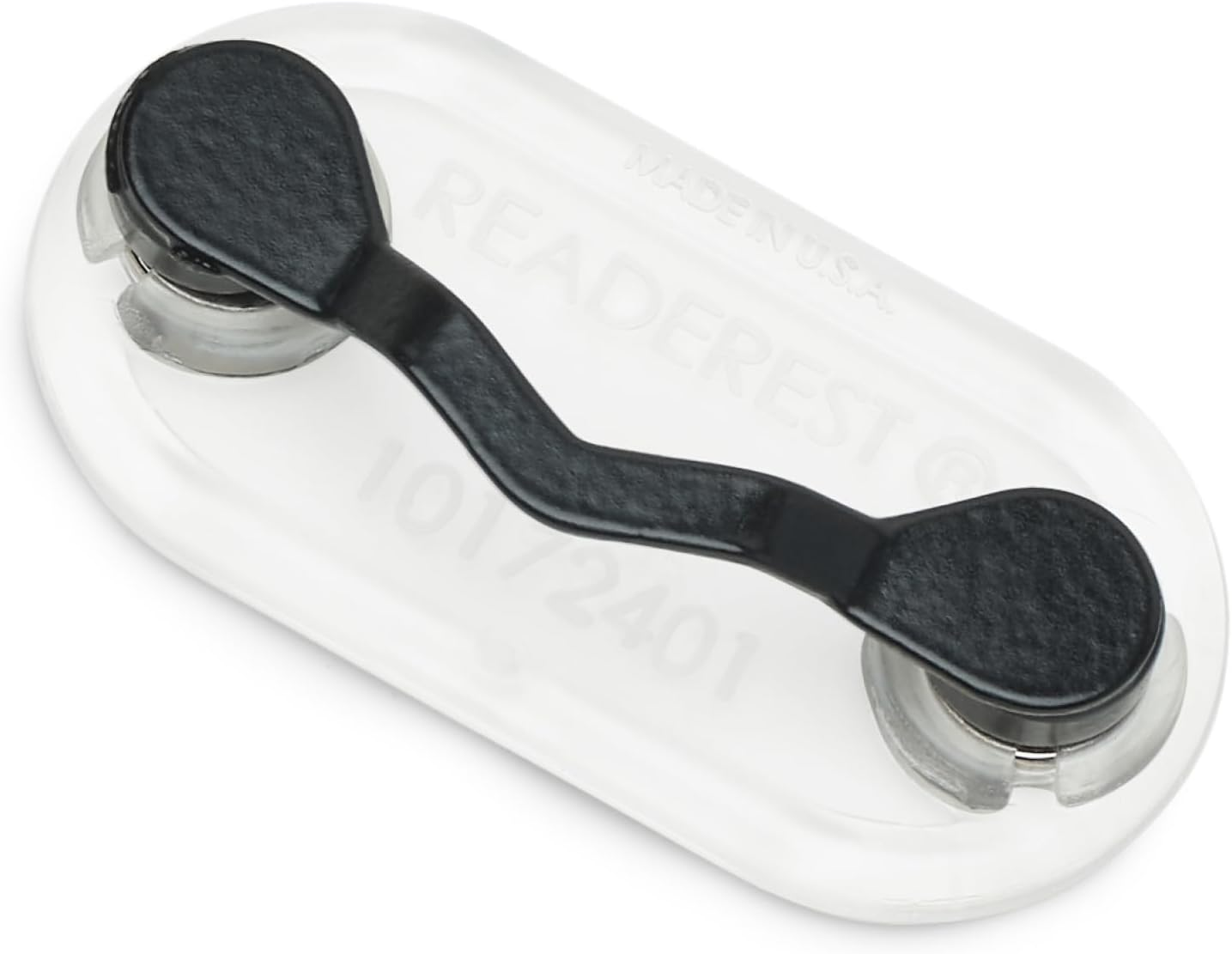 Readerest Magnetic Glasses Holder, Clip for Reading Glasses, Sunglasses, Work & ID Badges, Eyeglass Accessory, Eyewear Holder, Gift for Grandpa & Dad, Made in the USA (Stainless Steel)