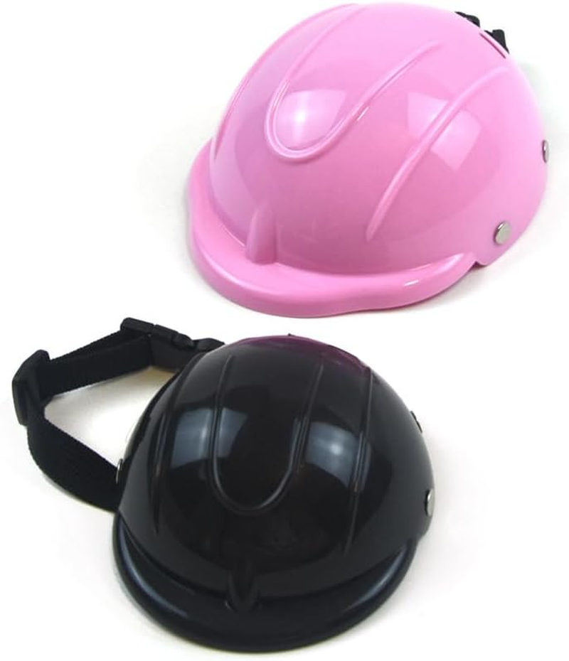Pet Helmet Dog Ridding Cap Adjustable Outdoor Bike Doggy Helmet Hard Windproof Puppy Motorcycle Helmets for Small Medium Large Dogs (Black, S) image number 6