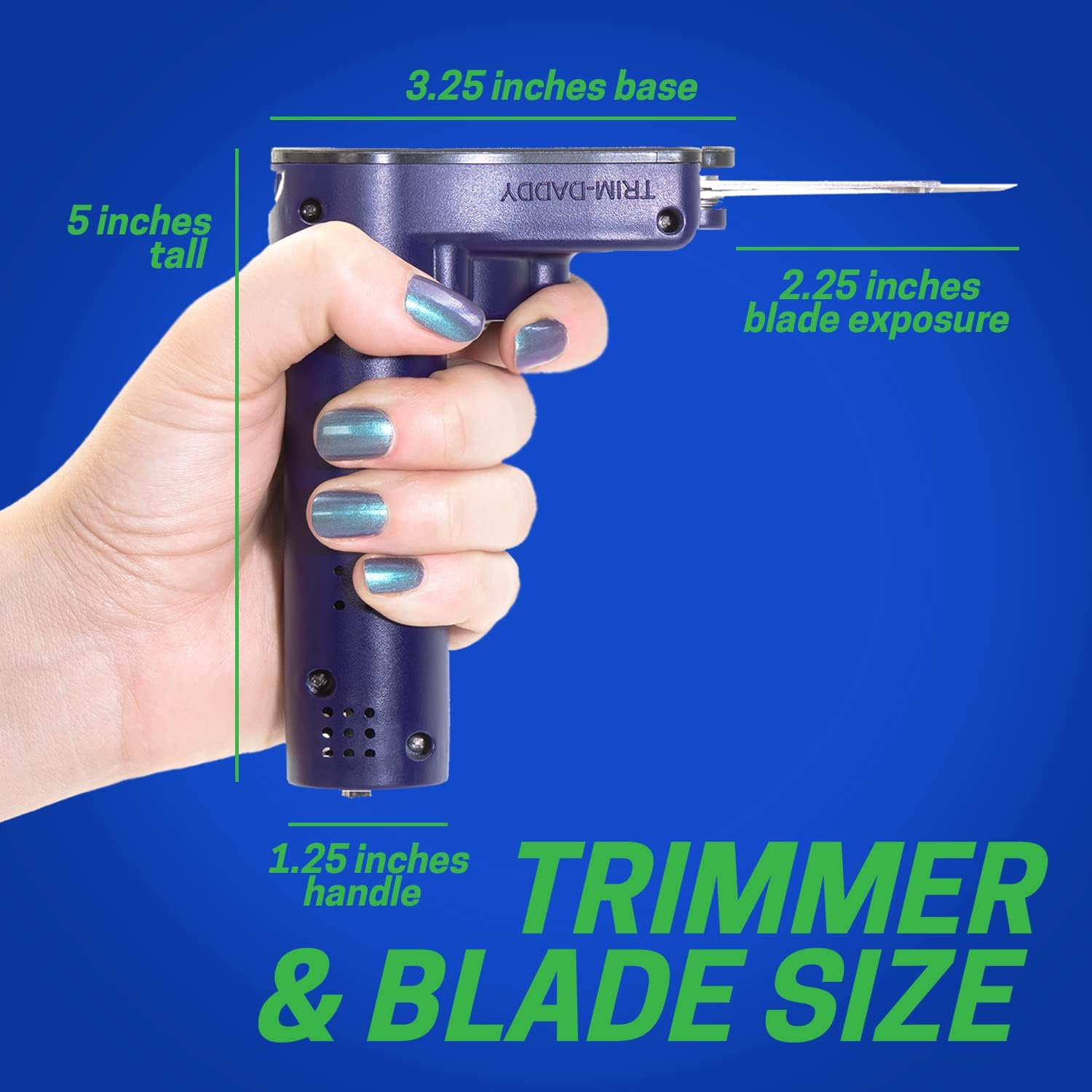 Trim Daddy | Electric Bud Trimmer for Wet or Dry Hydroponic Plants | 3PLUS Variable Speed | 3 Wet & Dry High Carbon Blades | Weight 225 G | 2 Years Warranty image number 5