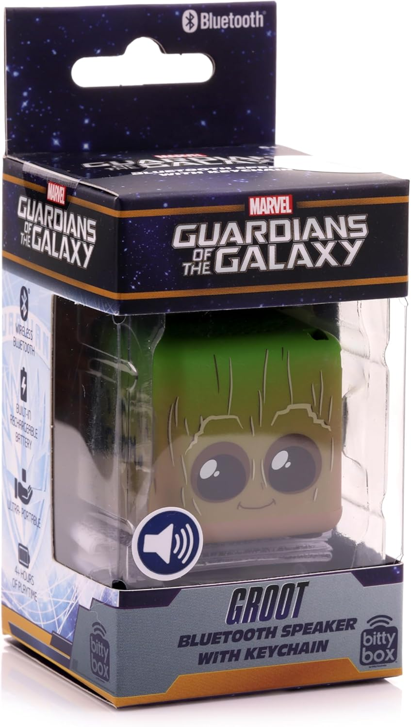 Bitty Boomers Marvel Bitty Box-Groot Mini Bluetooth Speaker image number 4