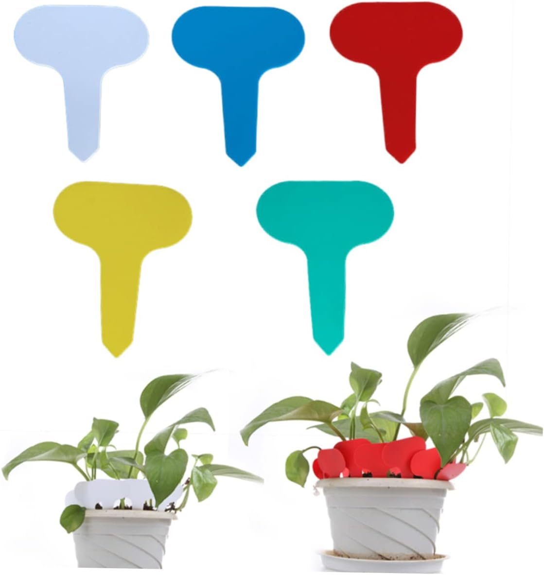 Yardwe 200Pcs Plant Label Sticks Plastic Gardening Inserted Card Plant Marker Flower Label for Garden Decoration Outdoor Use