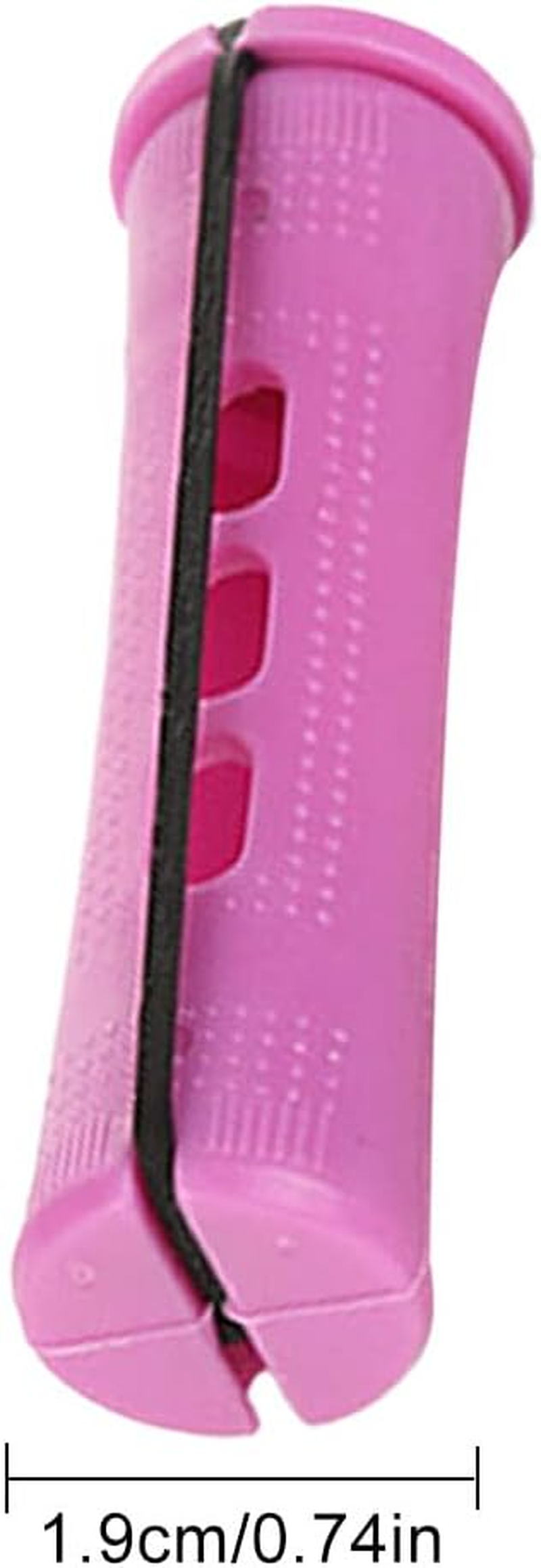 10 Pieces Hair Rollers Long-Time Service Assorted Colors Hairdressing Self Holding Magnetic Unique Design, 1.9Cm 1 Purple, 10 Items image number 2