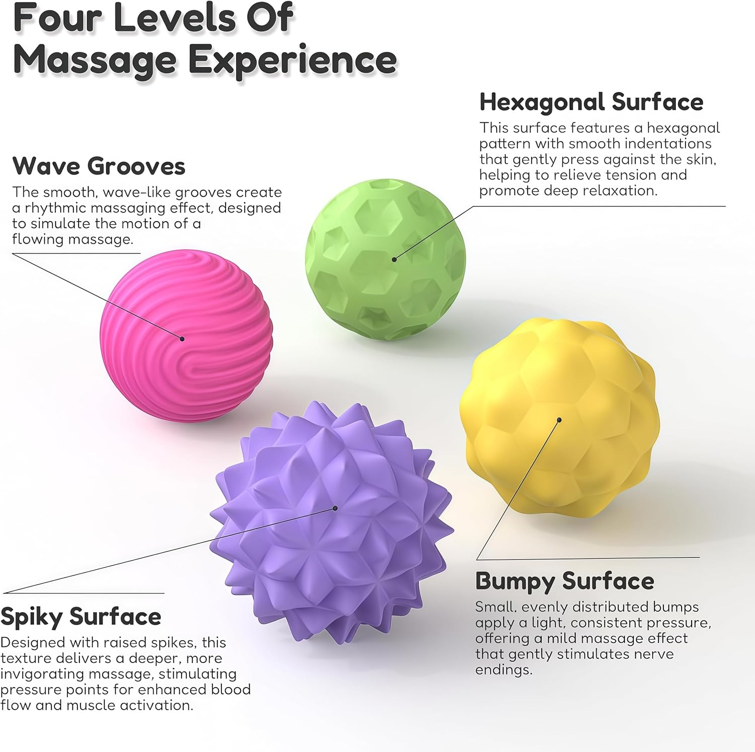 Silicone Magnetic Balls Fidget Toys for Adults & Teens,8Pcs Stress Relief Sensory Toys for Autism ADHD Anxiety,Fun Textures Gadgets,Office Desk Toy,Stocking Stuffers for Women Men Teen (Colorful*4) - Colorful*8 image number 4