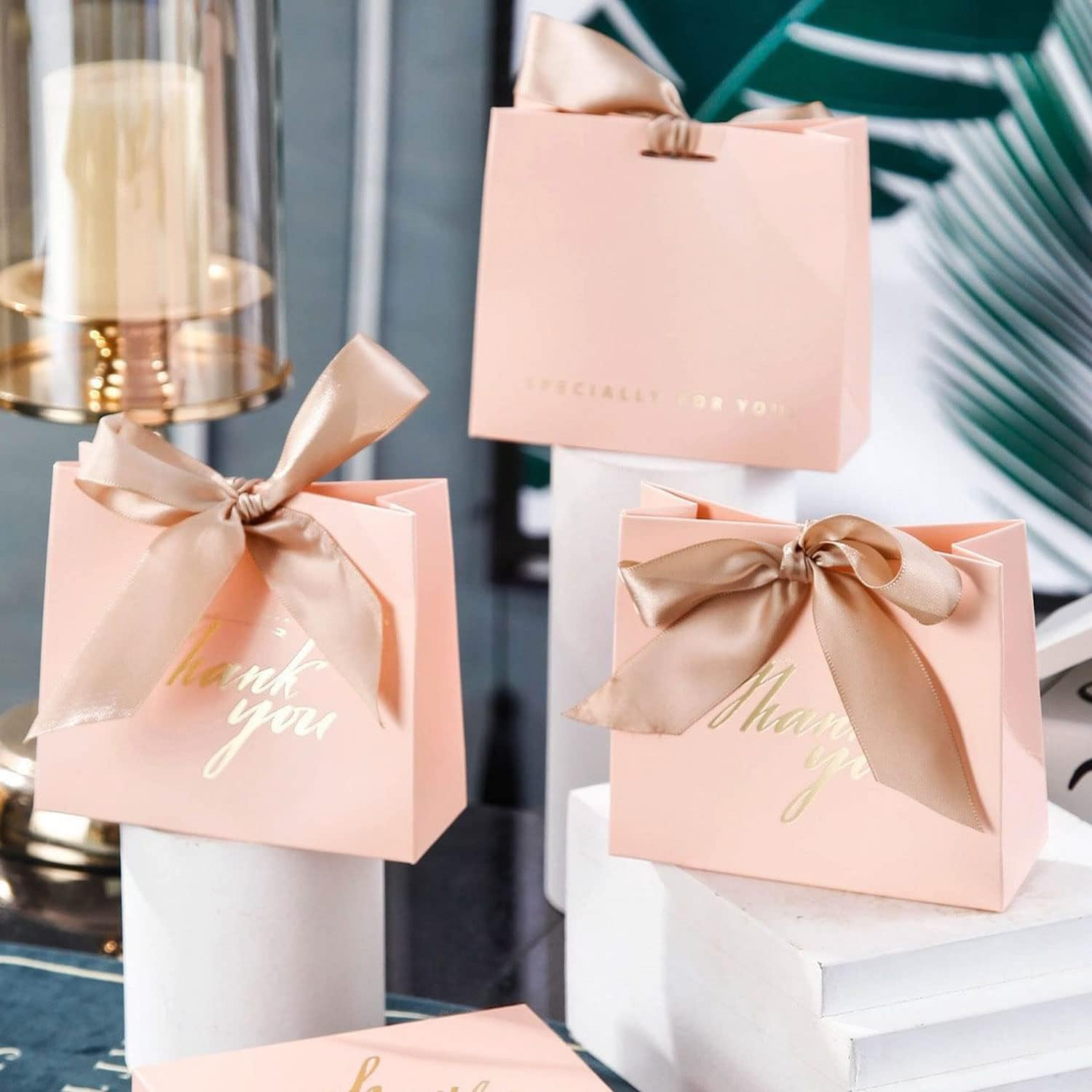 6 Rolls Ribbon for Flower Bouquet, 1" X 30Yard Double Face Satin Dusty Rose Wedding Ribbon Pink Silk Ribbons for Wedding Invitations, Craft Decorating, Baby Shower, Parties, Dating (6 Colors) image number 1